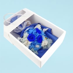 Preserved Blue Posy  - Standard