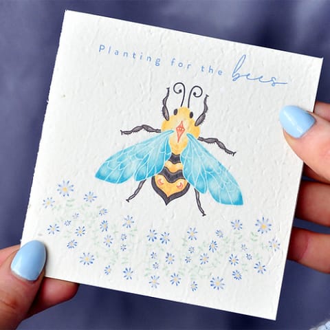 Plant For The Bees Greeting Card  - Standard 0