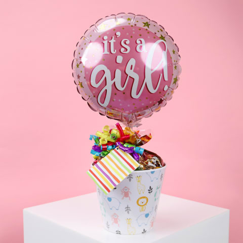 Its A Girl Lolly Pot  - Standard 0