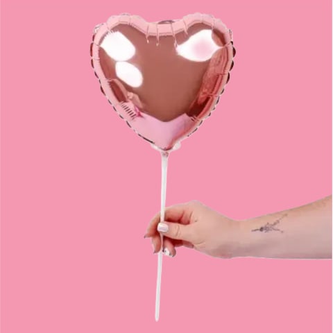 Rose Gold Heart Pick  - Standard 0