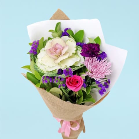 Colourful Gathering Posy  - Standard 0