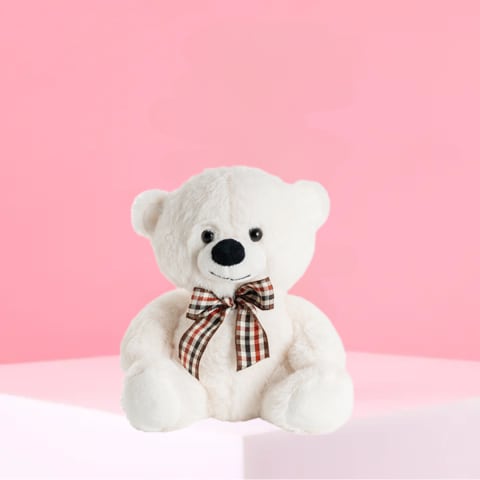White Toby Bear 15cm - Standard 1