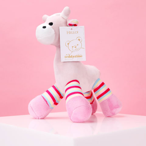 Light Pink Rattle Giraffe  - Standard 0