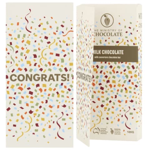 Congratulations Chocolate Card - Standard 0