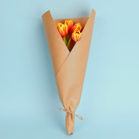 Market Bunch - Orange Tulips - Standard 0