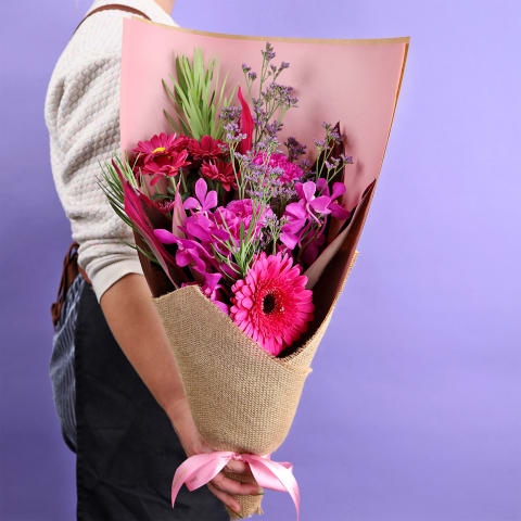 Cerise Glamour Bouquet - Standard 1