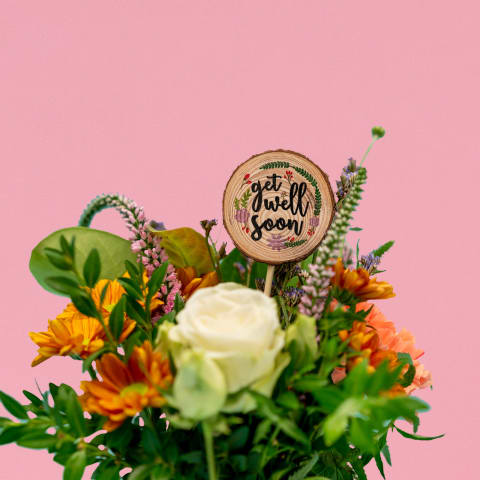 Bouquet Topper - Get Well - Standard 0