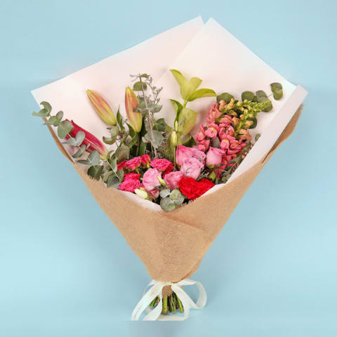 Playful In Pink Bouquet - Standard 0