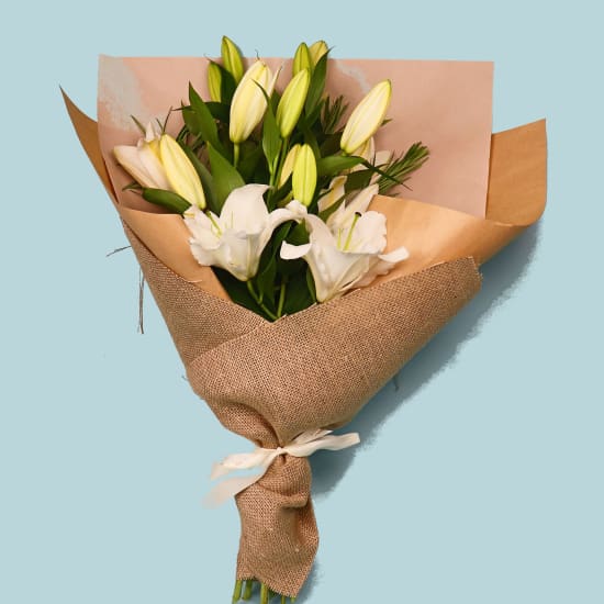 Fragrant White Oriental Lilies - Standard