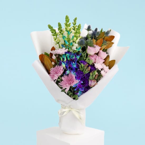 Blooming Blues Bouquet - Standard