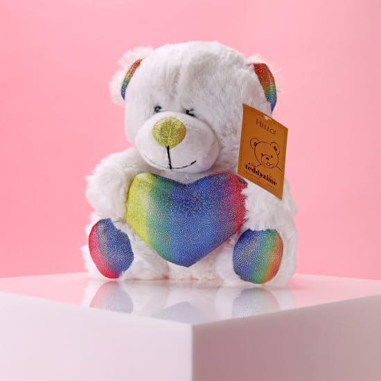 Rainbow Heart Bear - Standard