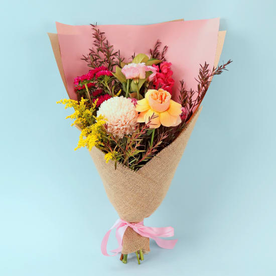 Peachy Paradise Posy  - Standard