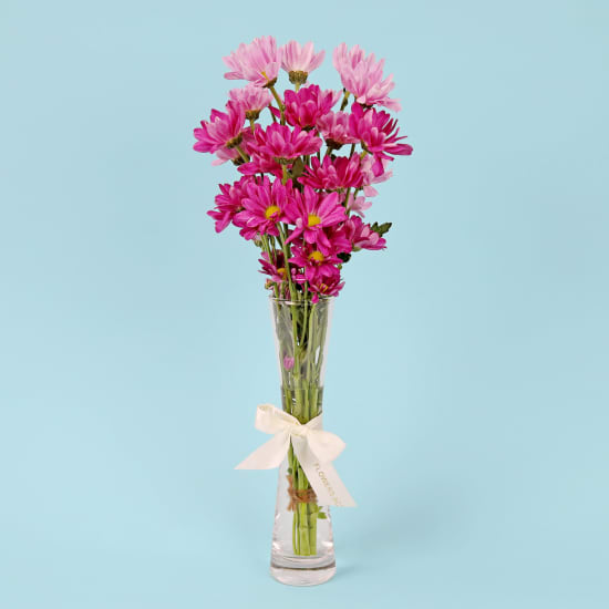 Chrysanthemum Delight Bud Vase  - Standard