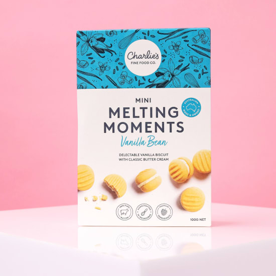 Vanilla Bean Mini Melting Moments 100g - Standard