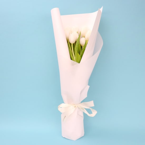 White Tulip Bunch - Standard