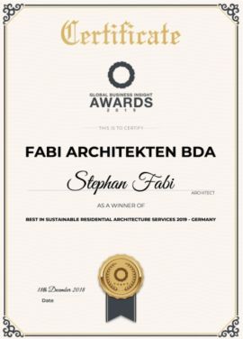 Best Sustainable Residential Architecture Services 2019 – Germany