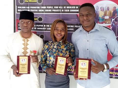 People holding Awards