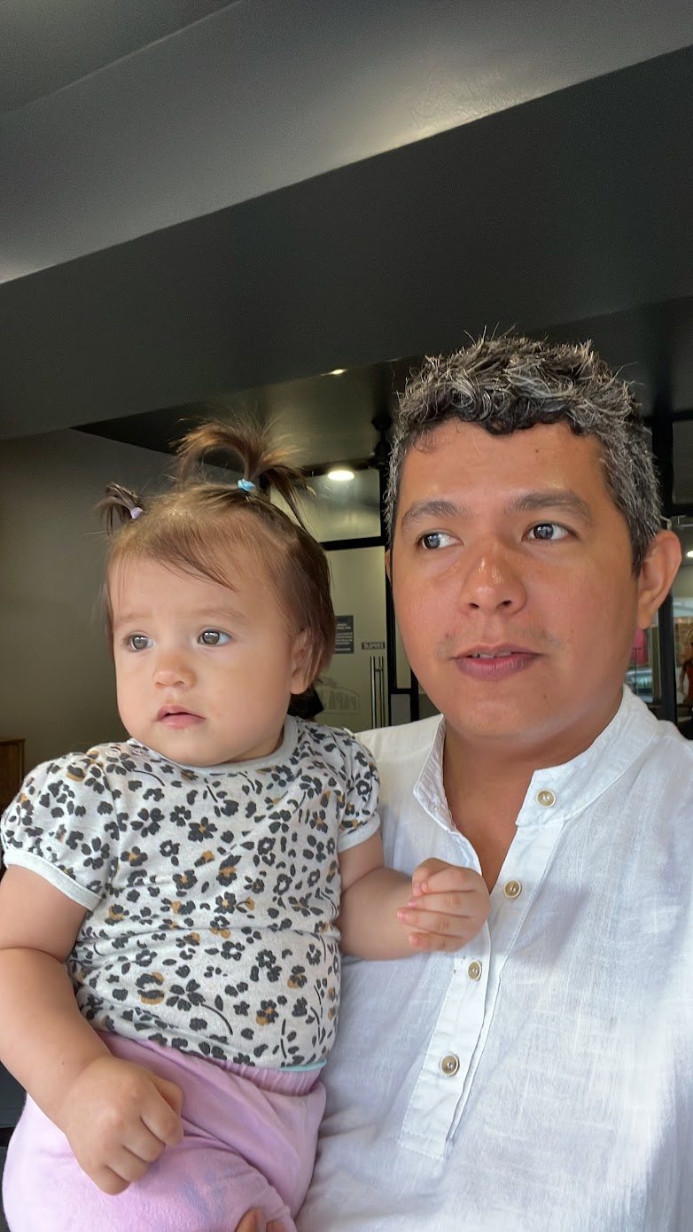 Con Abigail Lopez Moran