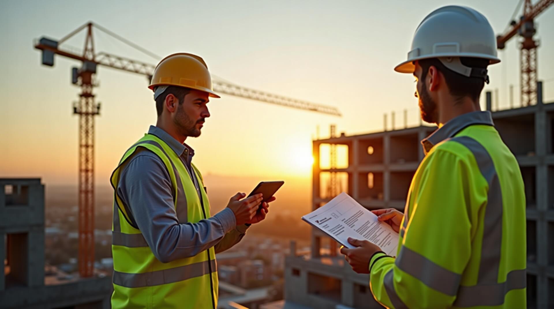 Equipo profesional del sector Construcción