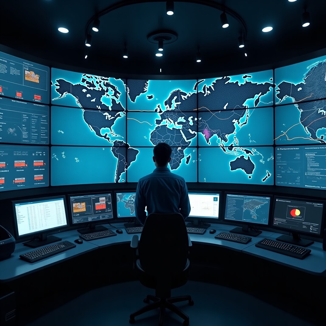 Centro de operaciones logísticas conectado a la API segura de Rutalia