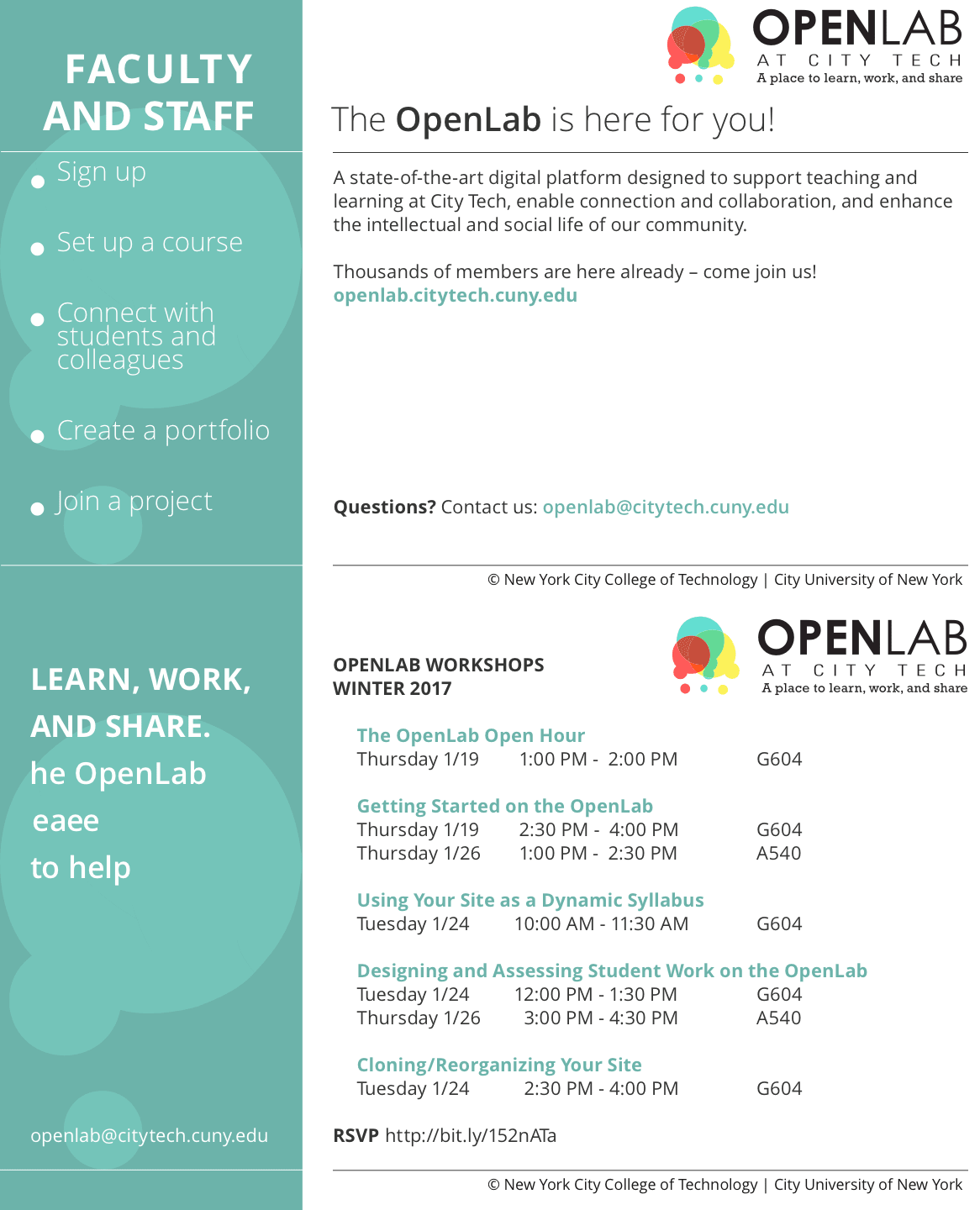 The OpenLab Open Hour 1