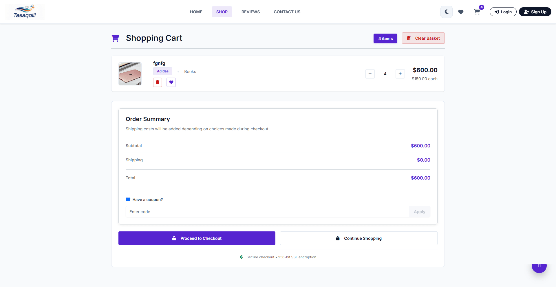 MacBook store featured project interface