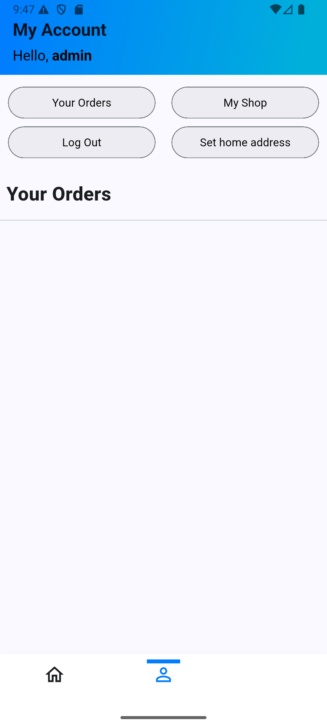 Flutter Ecommerce App project screen 3