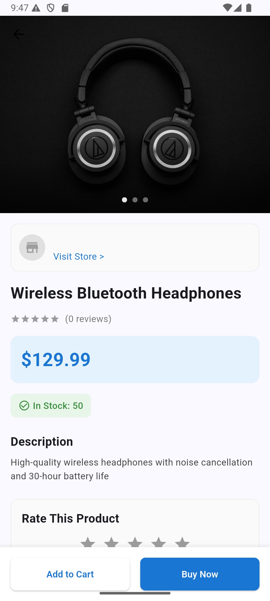 Flutter Ecommerce App project screen 5