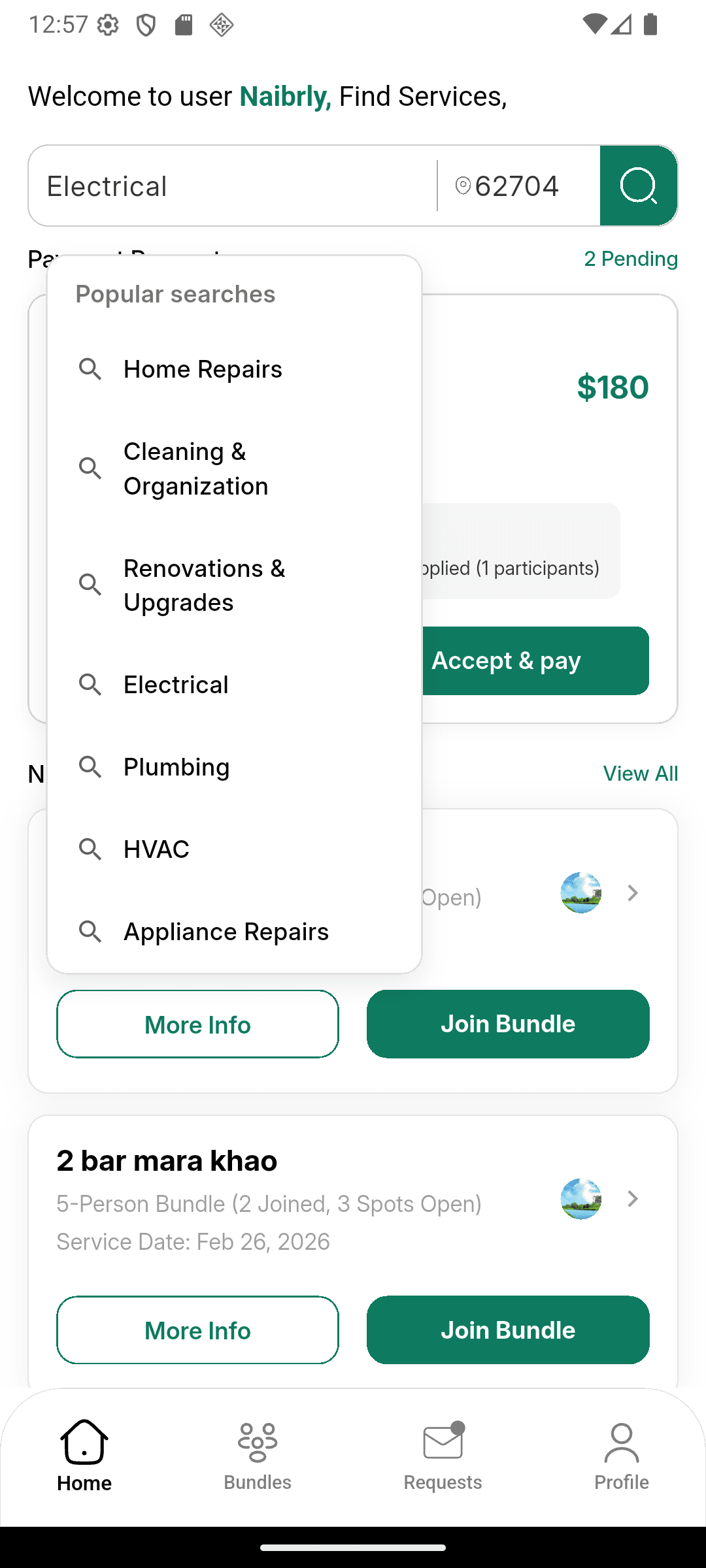 Neibrly Flutter App project screen 7