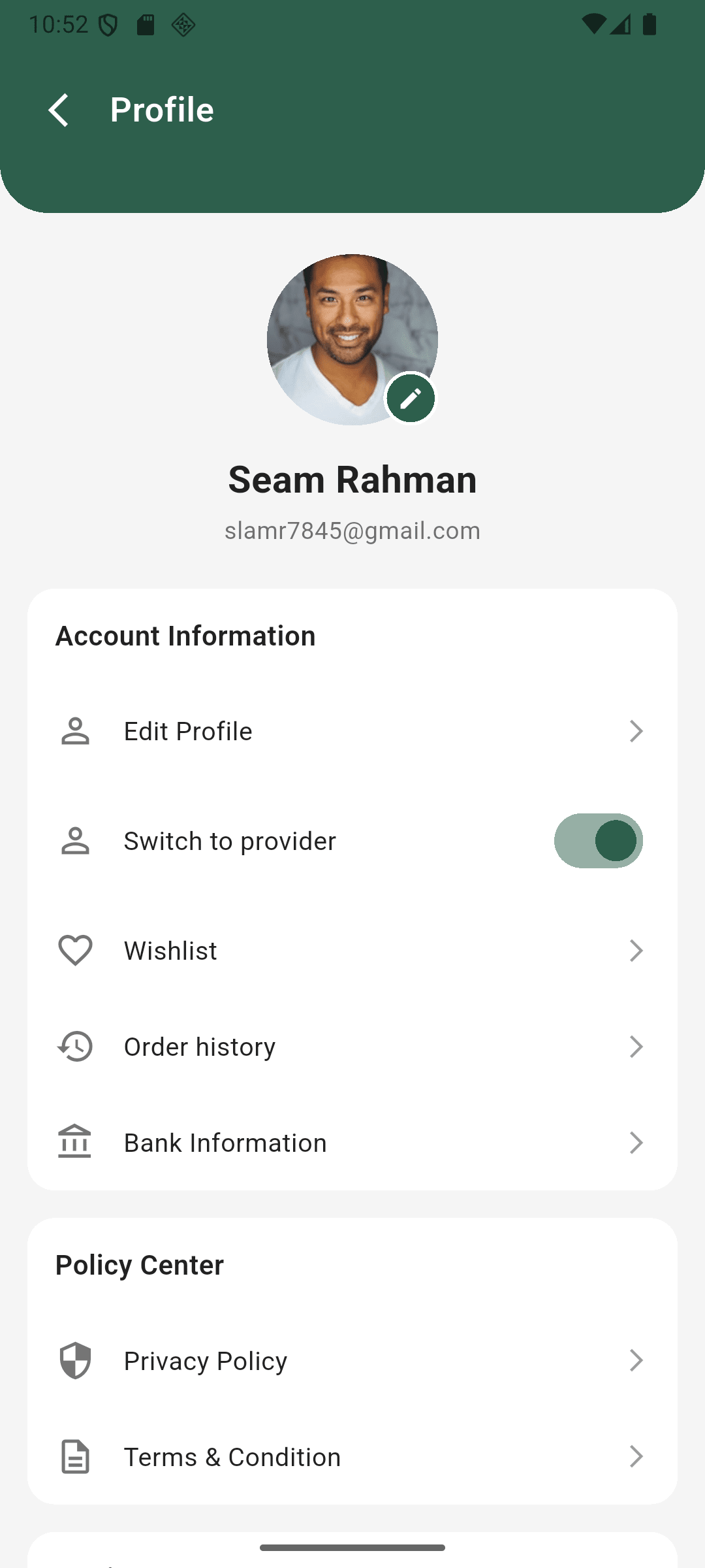 Neibrly Flutter App project screen 15