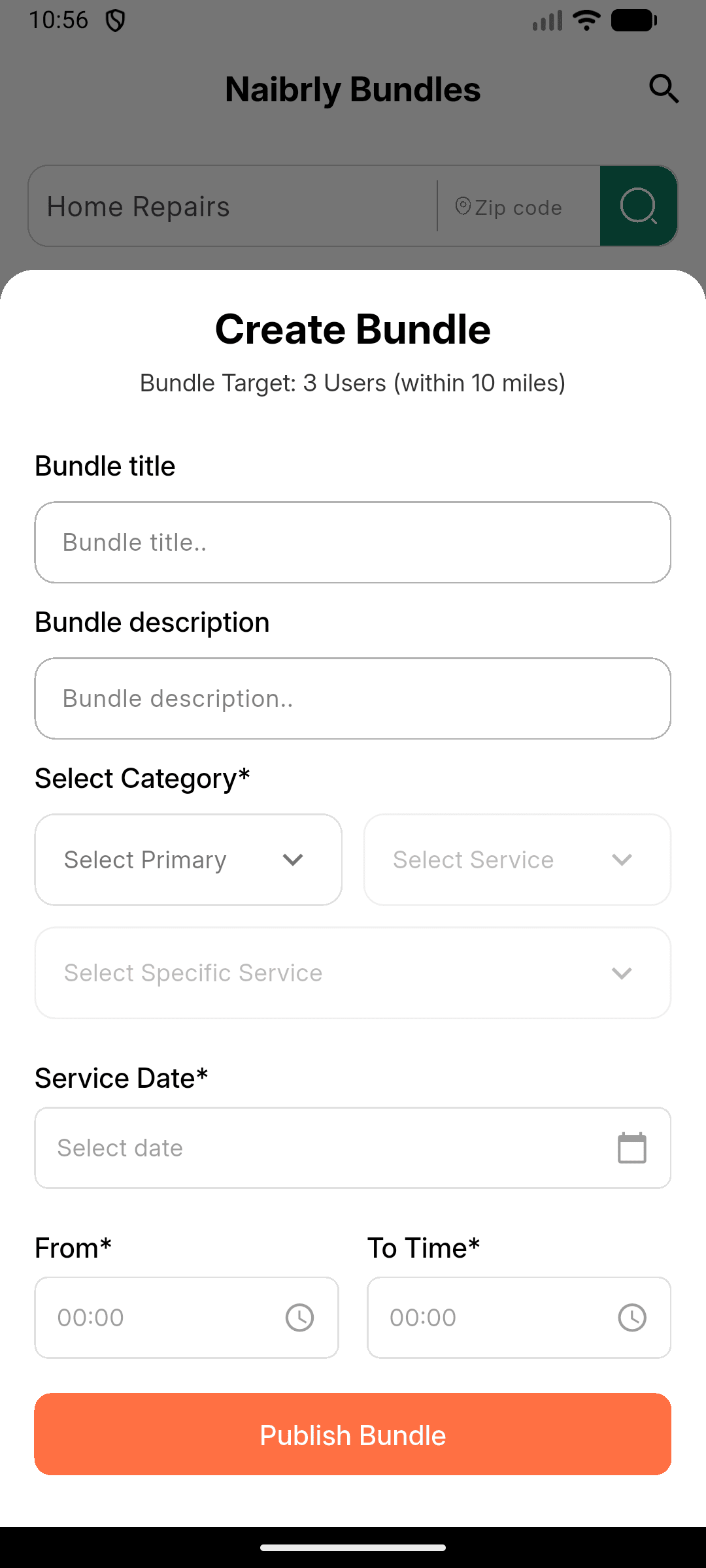 Neibrly Flutter App project screen 17