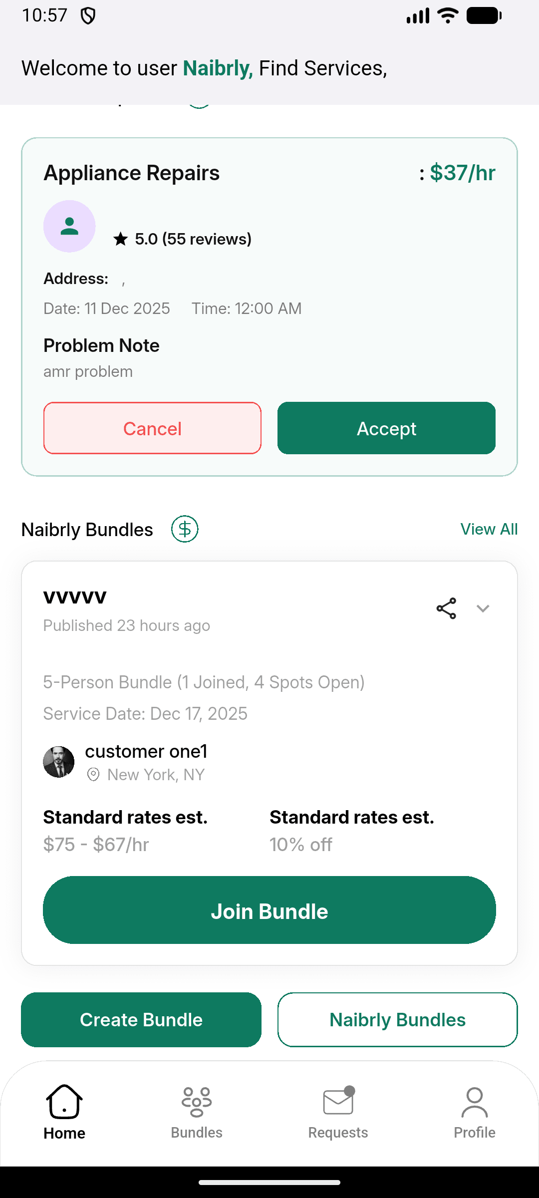 Neibrly Flutter App project screen 23