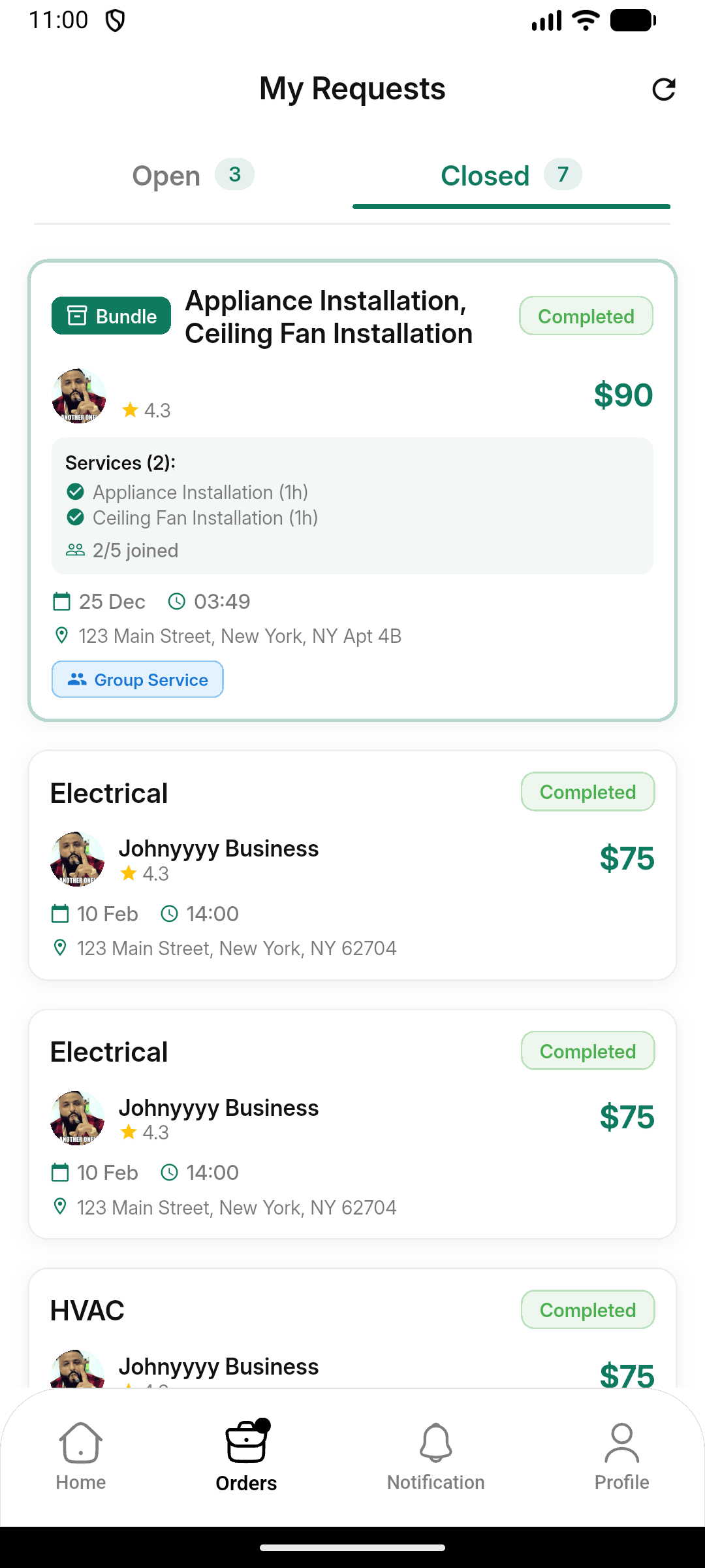 Neibrly Flutter App project screen 25