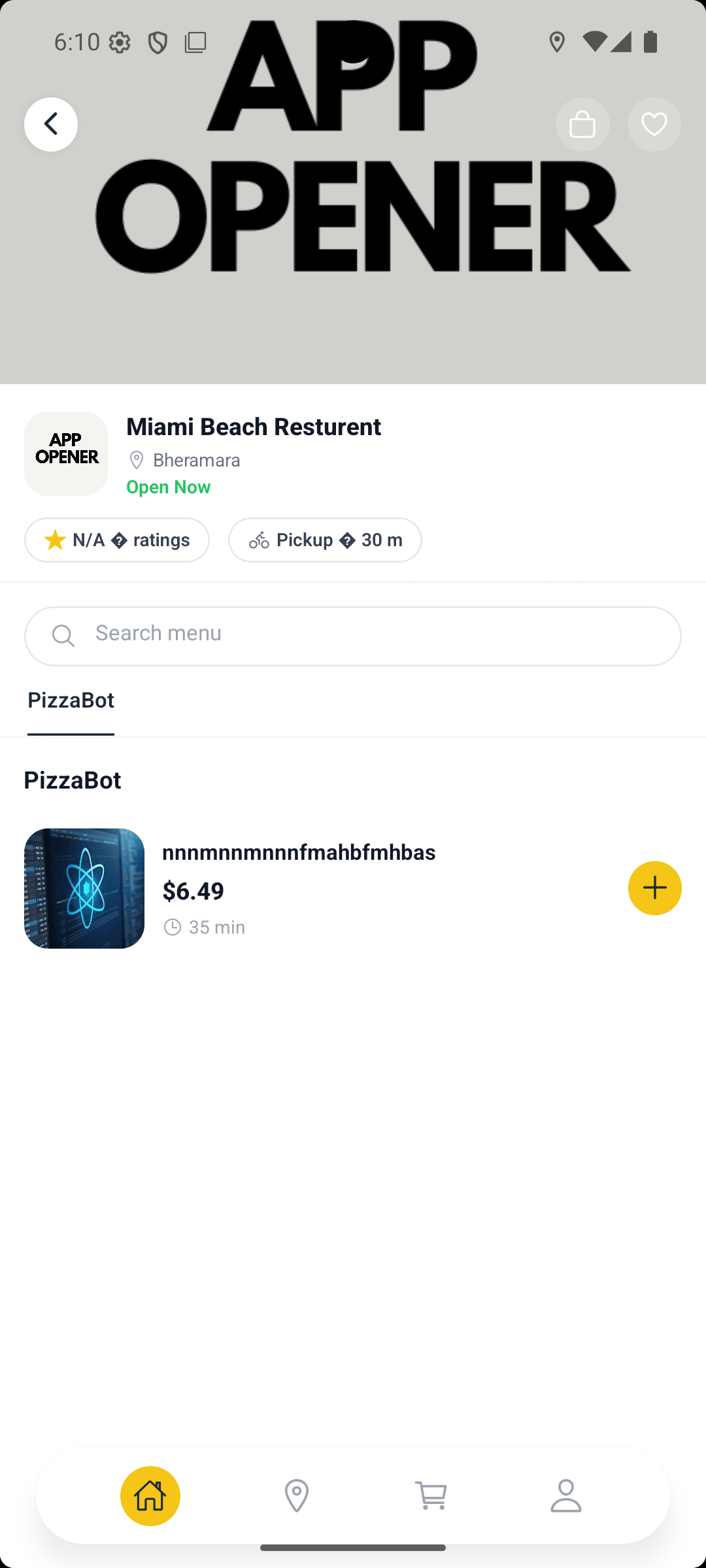 Food-Multivendor project screen 2