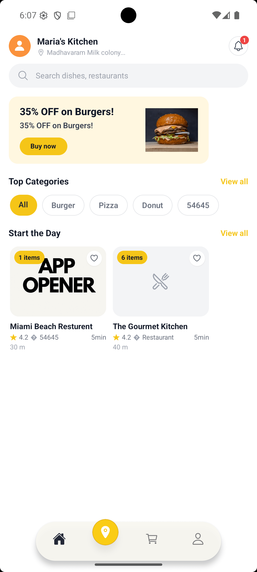 Food-Multivendor project screen 3