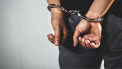 Person in handcuffs