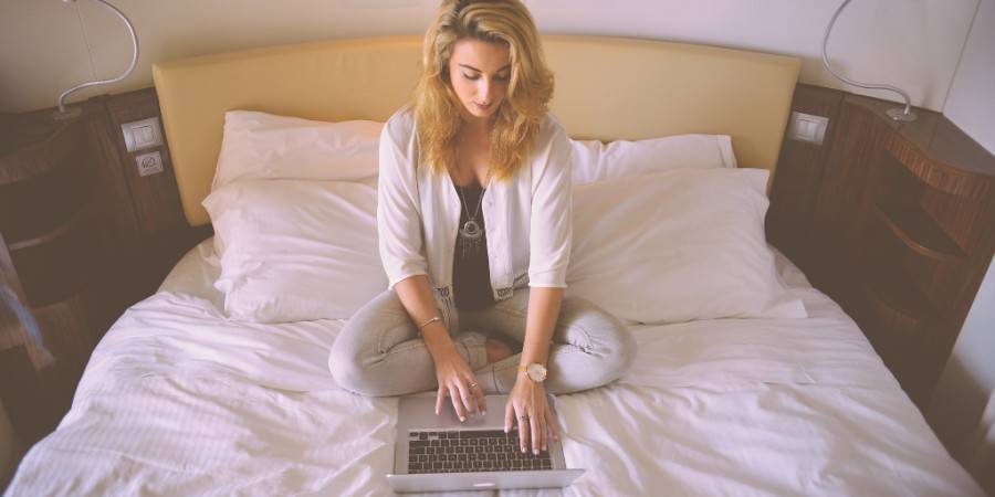 Woman Working at Home Woman Working at Home