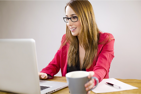 woman working