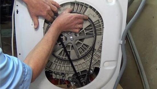 replace washing machine belt