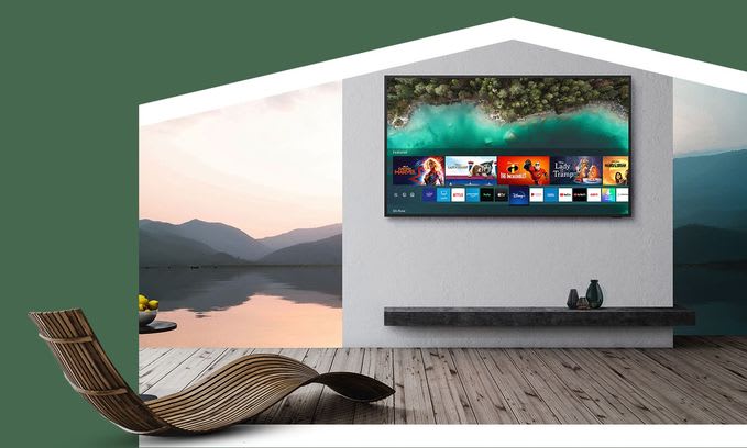 Samsung The Terrace Partial Sun outdoor TV Samsung The Terrace Partial Sun outdoor TV