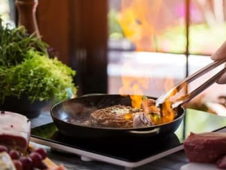 Flambe cooking features
