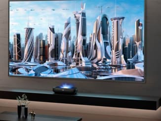Living room Hisense laser TV