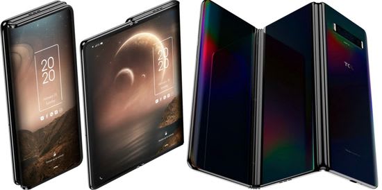 TCL tri-fold phone-tablet hybrid concept