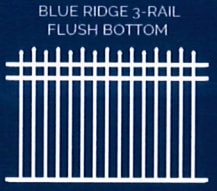 Blue Ridge 3-Rail Flush Bottom