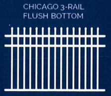 Chicago 3-Rail Flush Bottom