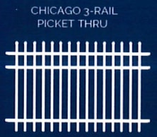 Chicago 3-Rail Picket Thru