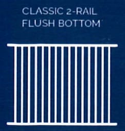 Classic 2-Rail Flush Bottom