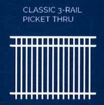 Classic 3-Rail Picket Thru