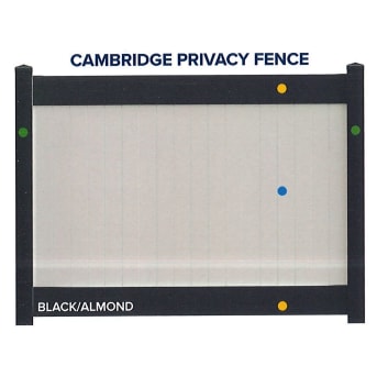 Superior Two-Tone Vinyl Cambridge Privacy Fence