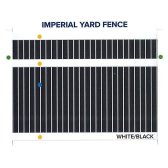 Superior Two-Tone Vinyl Imperial Yard Fence